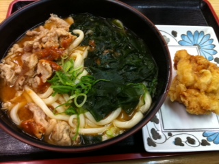 本日のお昼うどん