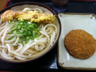 本日のお昼うどん