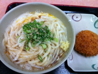 本日のお昼うどん
