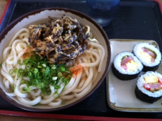 本日のお昼うどん