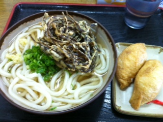 本日のお昼うどん