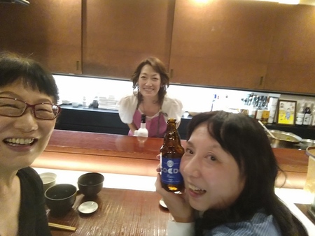 泰子のみせで晩ごはん