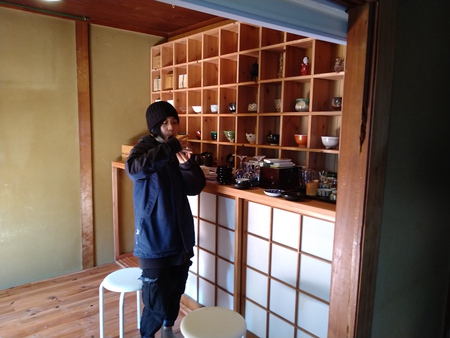茶室る庵  茶碗棚 できました！