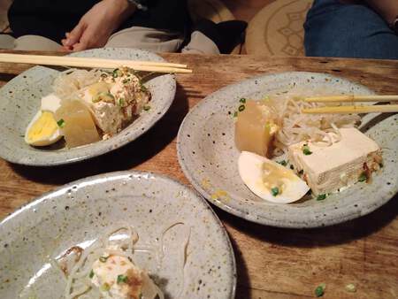 ご近所、おでん #ことこと で晩ごはん。