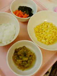 義母の病院食は、みじん切り御飯