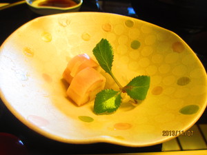 祝いの膳は桜茶から・・