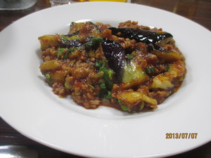 お勧め麻婆茄子