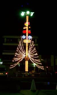 坂出駅前のイルミネーション