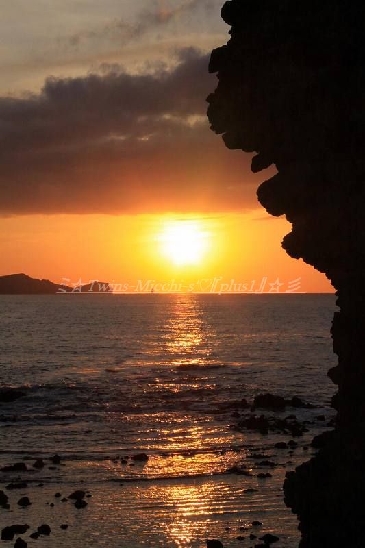 神威岬の夕焼け1