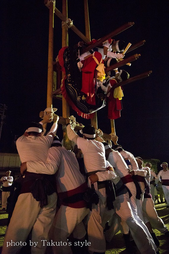 (´ω｀)庵治町の皇子神社船祭り。