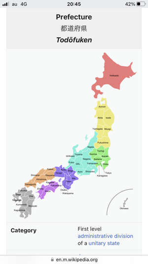 Japanese Prefectures