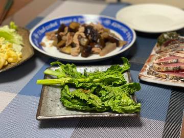 ざっくり菜花調理！