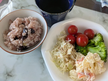 赤い豆を