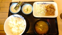 松屋で390円の得朝牛皿定食