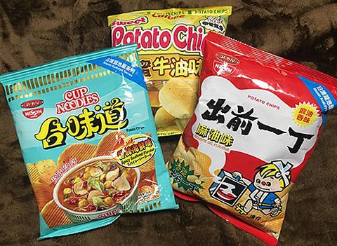 香港のラーメン味ポテトチップス(`･ω･´)ｂ