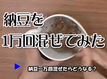 納豆を１万回混ぜてみた