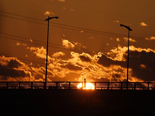 感動の夕焼け画像（街編）
