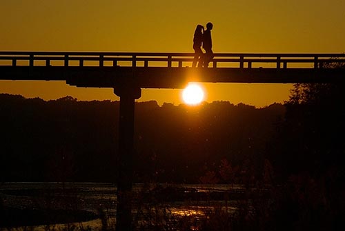 感動の夕焼け画像（街編）