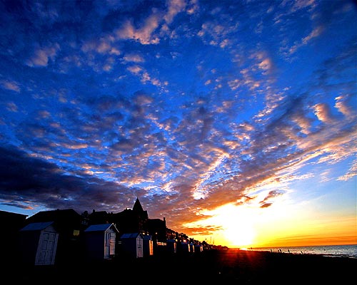 感動の夕焼け画像（街編）