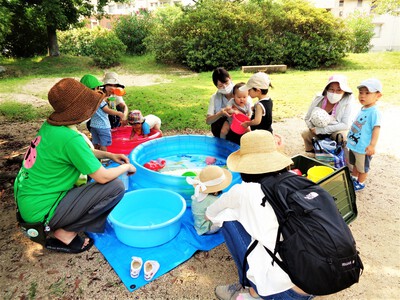 7/26今日の広場☆０歳児からの公園あそび
