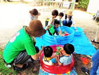 7/26今日の広場☆０歳児からの公園あそび