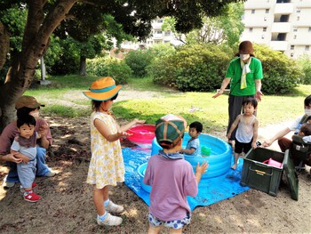 7/26今日の広場☆０歳児からの公園あそび