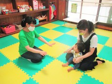 7/29今日の広場・テラスで水遊び♪