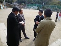 離島の学校現場（菅島小学校）視察