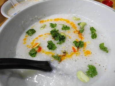 海鮮粥とマーボー豆腐